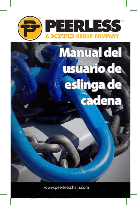 Manual De Usuario Eslinga De Cadena