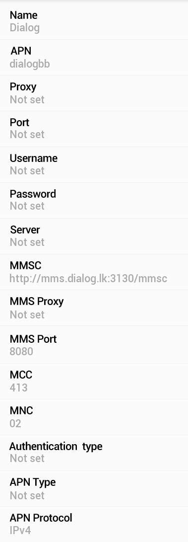 Dialog Apn Settings For Android Iphone Htc Nexus Galaxy Ipad Sri Lanka