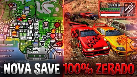 Novo Save 100 Zerado Gta San Andreas Android YouTube