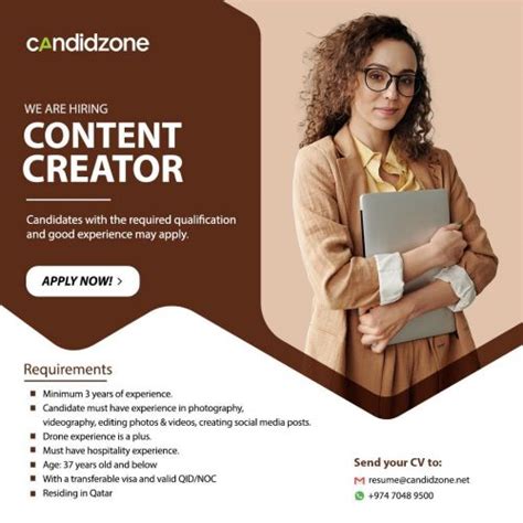 Doha Job Vacancies Content Creator 19168585 Mzad Qatar