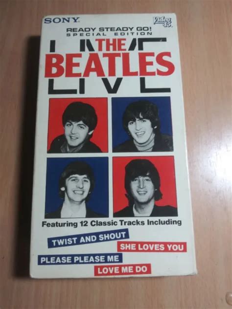 The Beatles Live Ready Steady Go Vhs Special Vintage