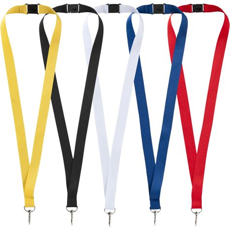 Printed Lago Lanyard With Break Away Closure Yellow Lanyard Armband