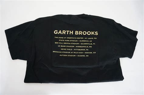 Garth Brooks official stadium tour concert cotton T-s… - Gem