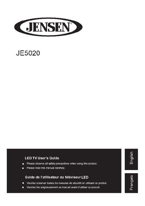 Jensen Je Dled Tv Owner Manual For Recycling Program Asa Support Docs