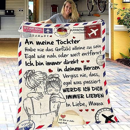 LANGSHI Decke Zu Meiner Tochter Sohn Brief Gedruckt Decken Geschenke