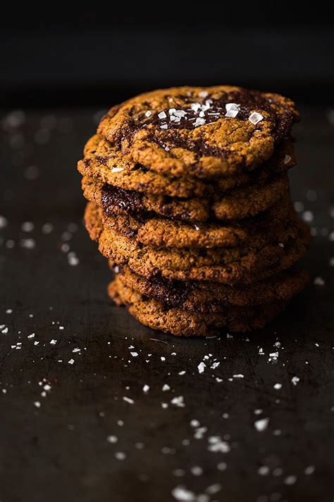 Chewy Dark Chocolate Chunk Cookies With Sea Salt Recipe Chocolate