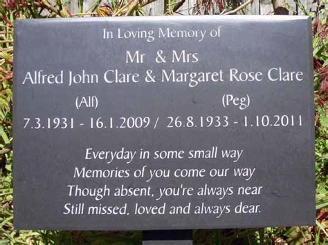 Memorial Plaques for Graves/Gardens | Rustic Stone