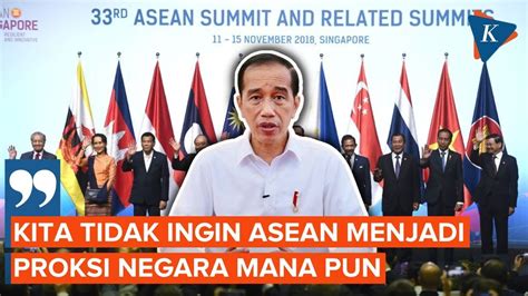 Tekankan Prinsip Kolaborasi Jokowi Ogah ASEAN Jadi Proksi Pihak