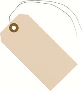 Manila Shipping Tags With Wire Attached X X Cm Box