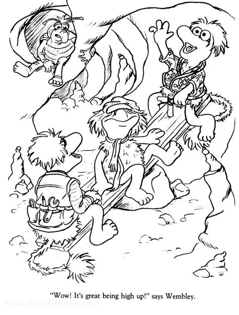 Fraggle Rock Jim Hensons Coloring Pages Coloring Books At Retro