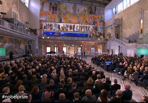 Sigue En Directo La Ceremonia De Entrega De Los Premio Nobel