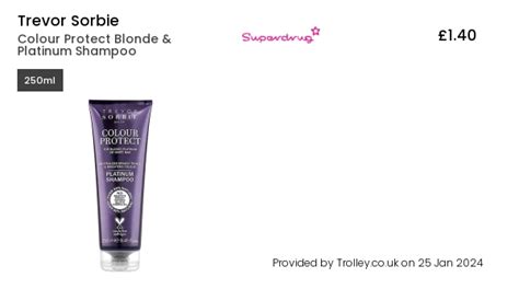 Trevor Sorbie Colour Protect Blonde And Platinum Shampoo 250ml Compare Prices And Where To Buy