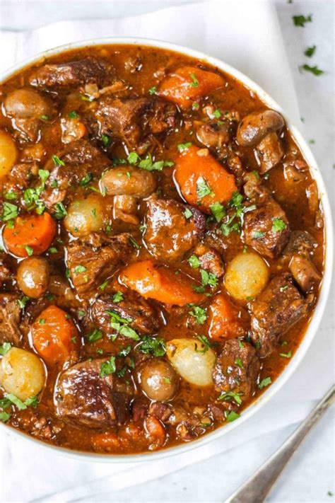 Beef Bourguignon Easy Recipe In Slow Cooker Oven Or Pressure Cooker