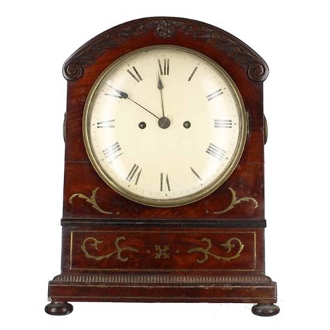 English Rosewood Double Fusee Bracket Clock The Movement With Locking