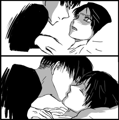 Eren X Levi Kiss By Burntmarshmellows Ships Pinterest Attaque Des