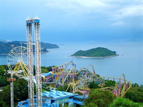 Hong Kong Disneyland Roller Coaster Ocean Park Hong Kong Ocean Park