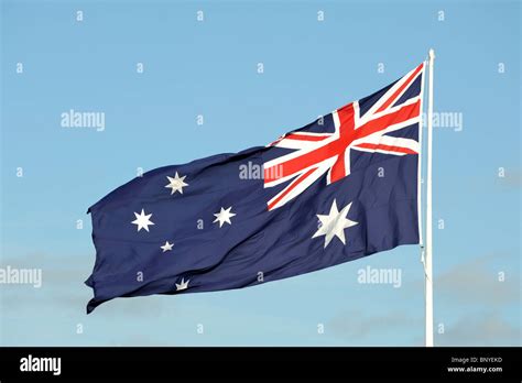 Australian Flag Aussie Flag Down Under Union Jack Stars Stock Photo Alamy