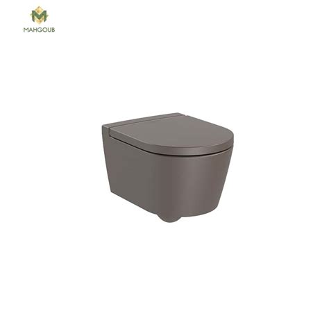 Wall Mounted Toilet Roca Inspira Coffee With Cover Seat Mahgoub For