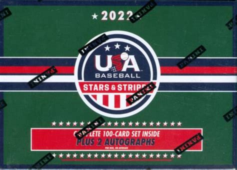 Panini Usa Stars Stripes Baseball Factory Sealed Complete Set