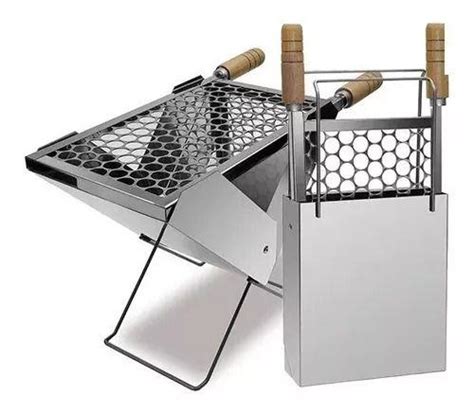 Churrasqueira Portátil E Dobrável - Churrasqueira maleta portátil dobrável aço inox a carvão - ROA ...