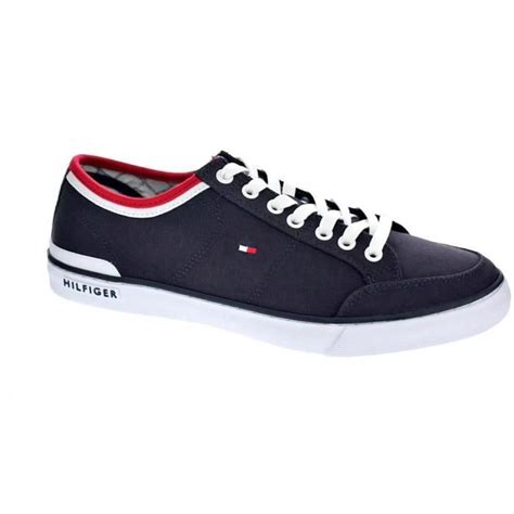 Baskets Basses Tommy Hilfiger Bleu Cdiscount Chaussures