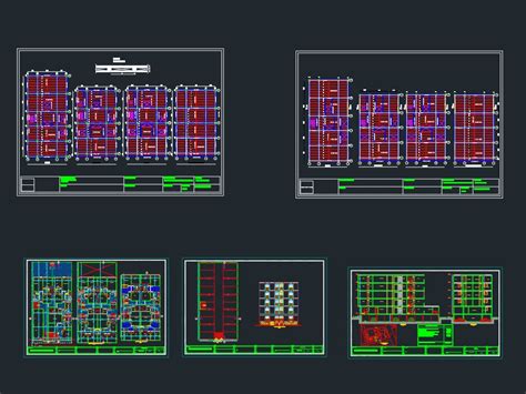 Edificio Multifamiliar 5 Pisos En AutoCAD CAD 6 62 MB Bibliocad