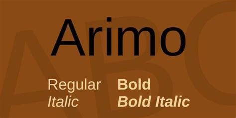 Arimo font download - Fontspace.io