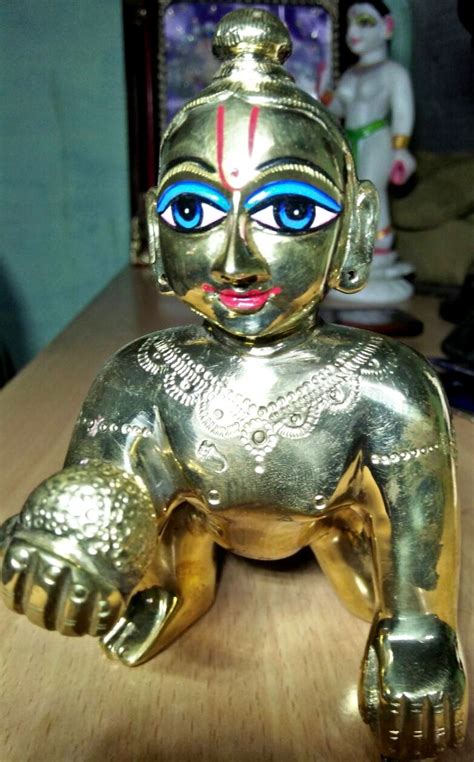 Laddu Gopal Deity Asthadhatu Metal 6 Inches Hare Krishna Solutions