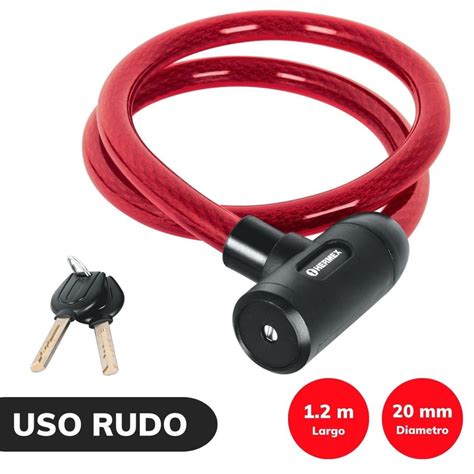 Candado Cadena Para Bicicleta Moto Con Llave Mm Hermex Sodimac Per