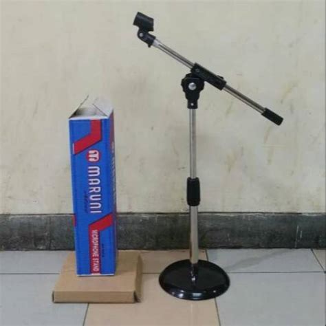 Jual Stand Mic Meja Maruni Kaki Bulat Besi Shopee Indonesia