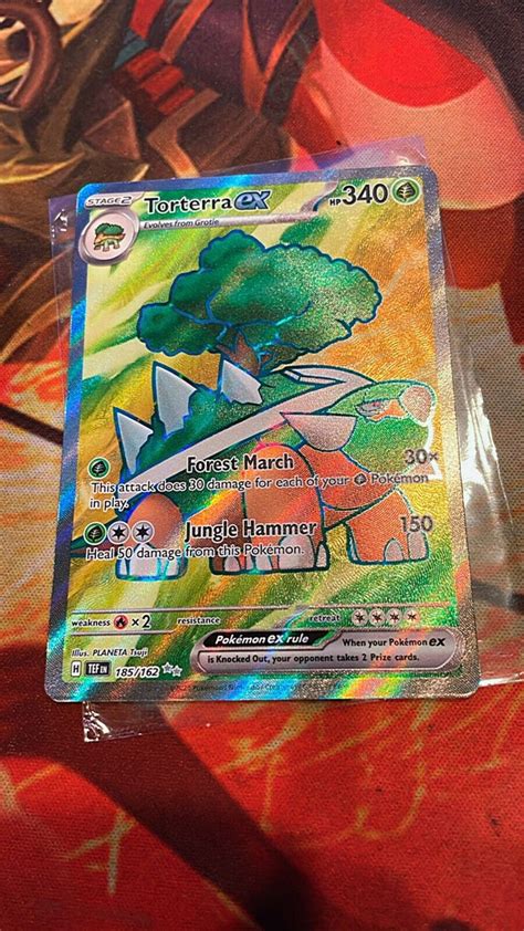 Pokemon TCG Torterra Ex 185 162 Full Art Ultra Rare Temporal