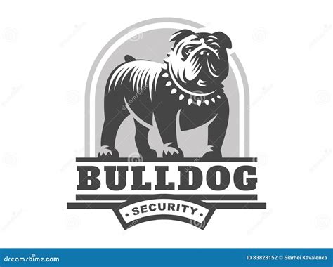 Bulldog Logo Design Vector Template. Silhouette Of Bulldog Design ...