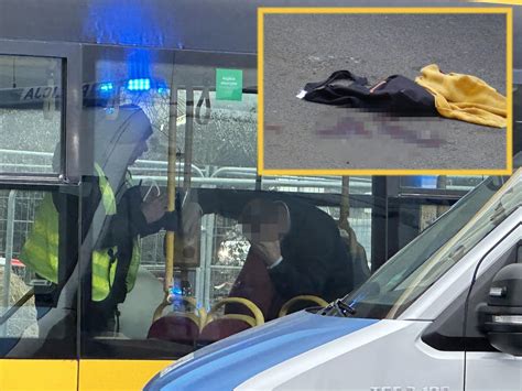 Warszawa Plama Krwi I Rozbite Okulary Rozpacz Kierowcy Autobusu