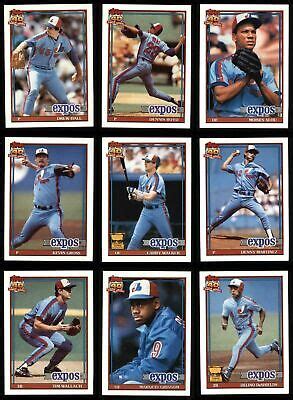 Topps Montreal Expos Complete Team Set Alou Grissom Desheilds