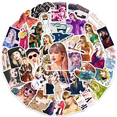 Taylor Swift Stickers Stickers 50pcs Laptop Sticker Waterproof Vinyl