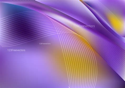 Abstract Shiny Purple and Yellow Background Vector Art