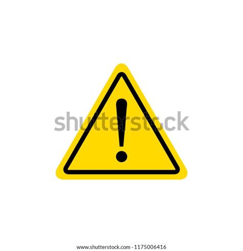 Hazard Warning Sign Exclamation Symbol Vector Stock Vector Royalty Free 1175006416