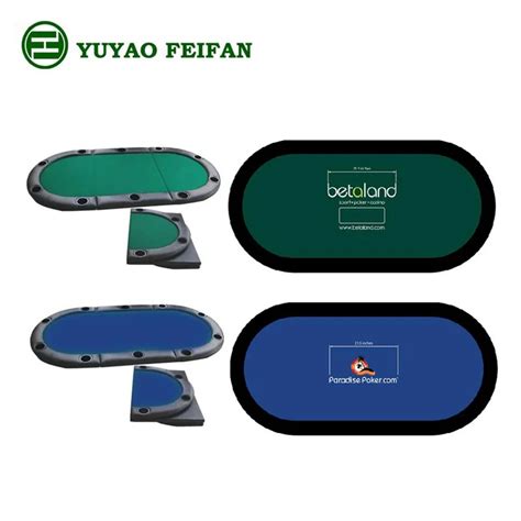 Oval Portable Folding Poker Table Top Poker Table Speed Cloth For ...