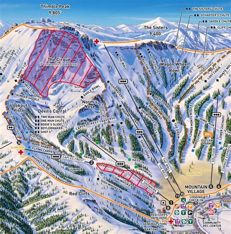 Kirkwood Ski Trail Map - Bobbie Stefanie