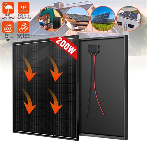 400w Monocrystalline Solar Panel 18v Solar Panel Module For Rv Boat Off Grid Ebay