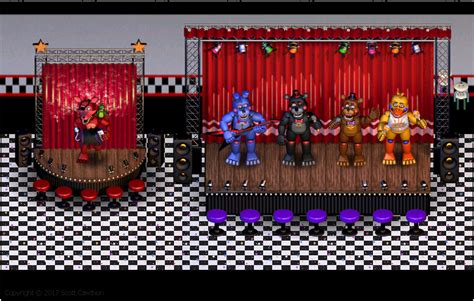 F Naf 1 Animatronics Stage