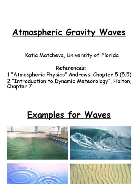 Atmospheric Gravity Waves Pdf Waves Wavelength