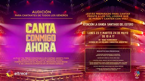 Lanzan En Santiago El Casting Para Canta Conmigo Ahora El Nuevo