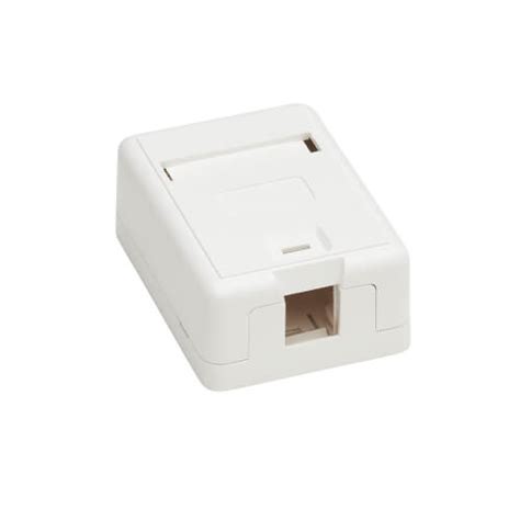 Port Surface Mount Box For Keystone Jack White Eaton