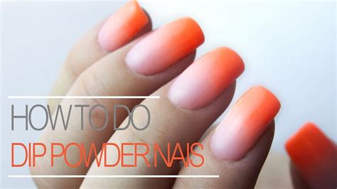 How To Do Ombre With Dip Powder Nail Tutorial Youtube