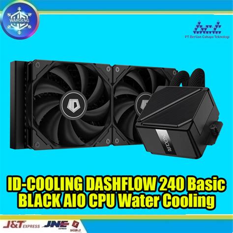 Jual ID COOLING DASHFLOW 240 Basic BLACK AIO CPU Water Cooling Kab