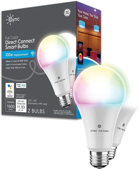 Ge Cync Smart Led Light Bulbs Color Changing Lights Bluetooth And Wi