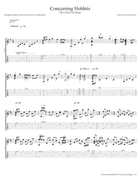 PDF Concerning Hobbits Fingerstyle Guitar Tabs PDF FileConcerning