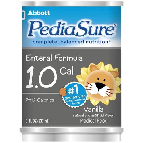 Abbott Pediasure Cal Enteral Complete Balanced Nutrition Drink Is