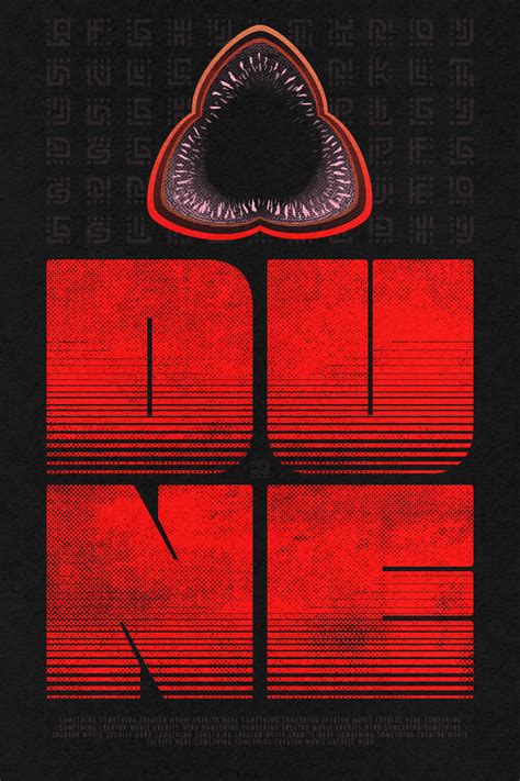 Graphic Illustration of the Sandworm from "Dune" For My College Typography Design Class. : r/Design